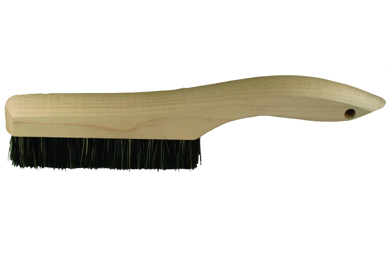 Picture of Pferd Shoe Handle Platers Brush 4 Rows .005 Black Nylon Fill
